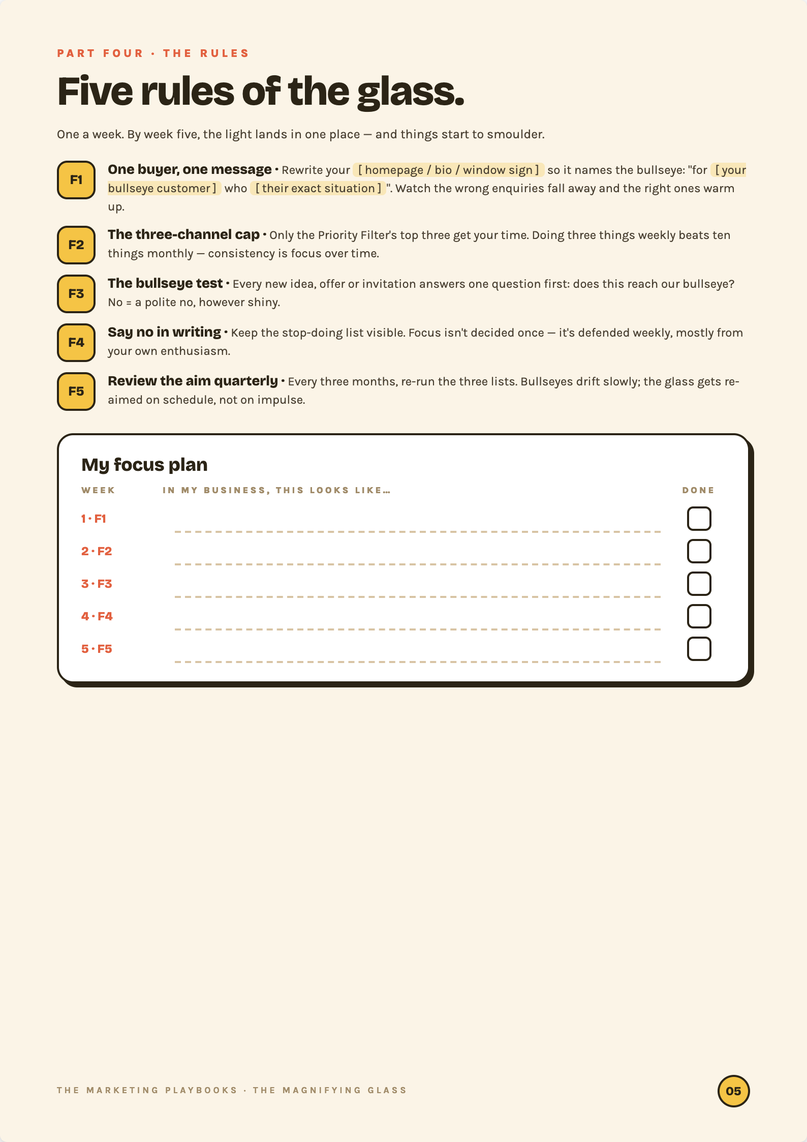 Part four — the fixes